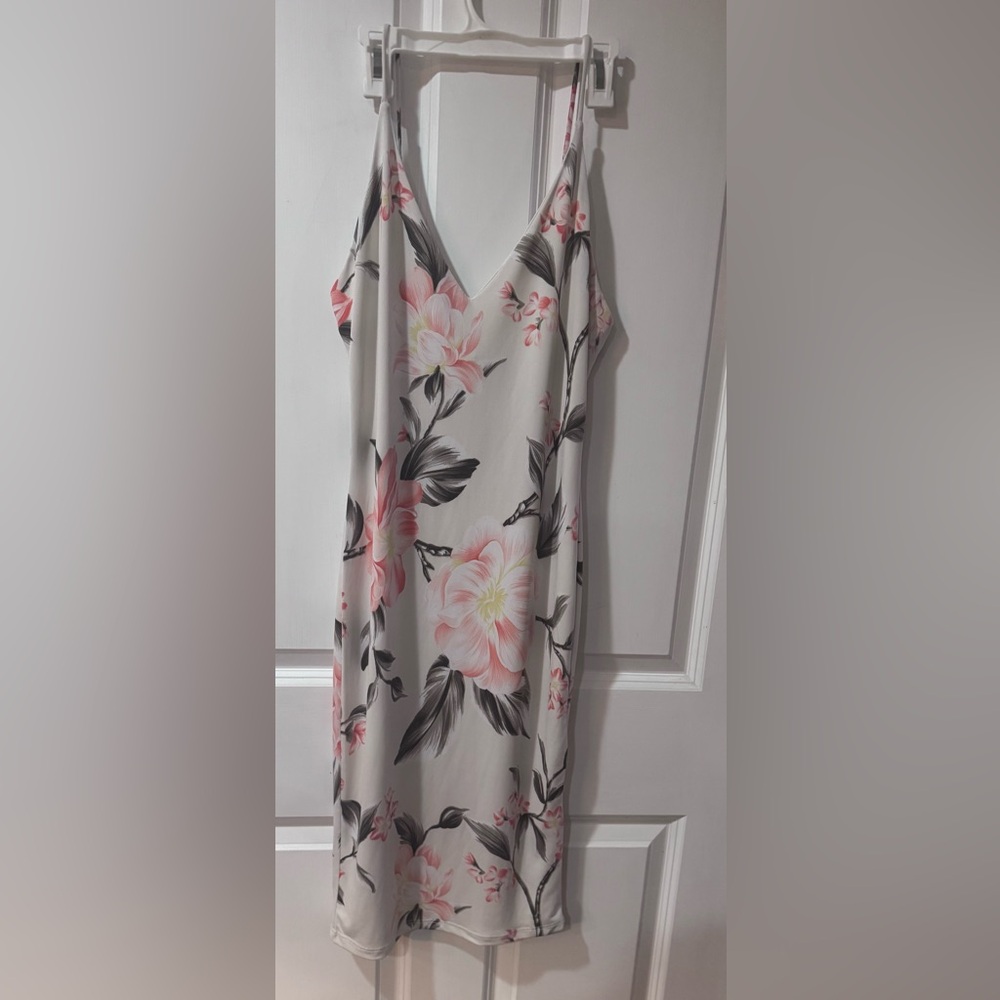 Floral V-Neck Slip Dress by BO BEL- size L